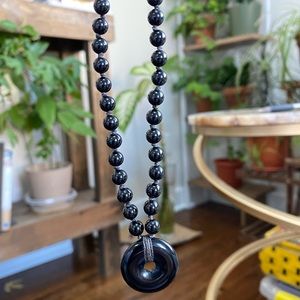 Black Tourmaline Energy Muse Necklace 16’